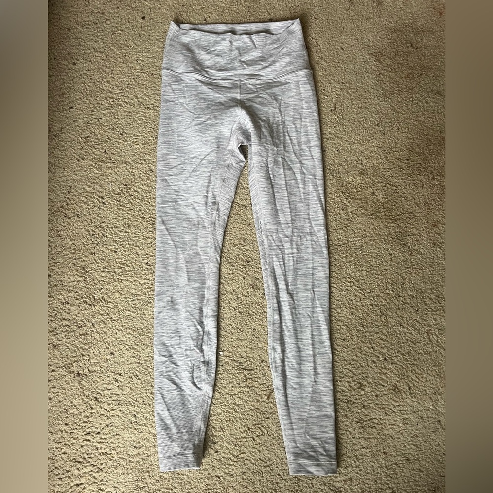 white Lululemon leggings